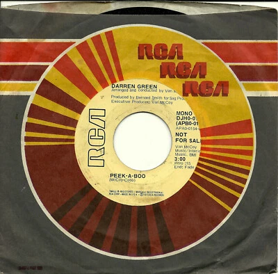 Darren Green, Peek-A-Boo (Mono & Stereo) 45 1973 RCA VG++ - Image 1 of 2