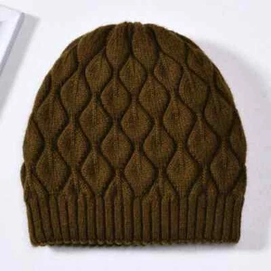 Women Winter Hat Real Fur Knitted Wool Fashion Casual Thick Warm Fur Ball Hats - Picture 1 of 58