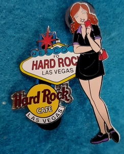 LAS VEGAS GIRL OF ROCK SERIES BLACK UNIFORM GOR SERIES 3 SIGN Hard Rock Cafe PIN - Picture 1 of 1