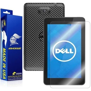 ArmorSuit Dell Venue 7 (2014) Screen Protector + Black Carbon Fiber Made in USA - Picture 1 of 6