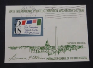 USA 1966 Sixth International Philatelic Exhibition (Used) Souvenir Sheet - Picture 1 of 2