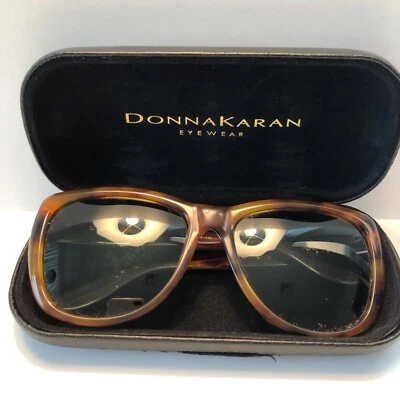 Donna Karan 复古龟壳超大太阳镜棕色镜片 — 第 1/4 张图片