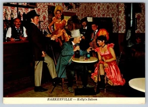 Kelly's Saloon, Barkerville, British Columbia, 1973 Chrome Postcard - Bild 1 von 2