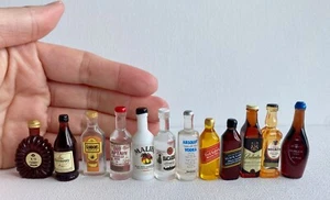 lot Dollhouse Miniature Cocktail Drinks wine champagne margarita liquor alcohol - Picture 1 of 46