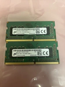 16GB KIT 2x Micron 8GB 2RX8 PC4-2133P Laptop Memory MTA16ATF1G64HZ-2G1B1 - Picture 1 of 2