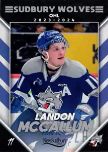 2023/24 Sudbury Wolves - LANDON McCALLUM - Picture 1 of 2