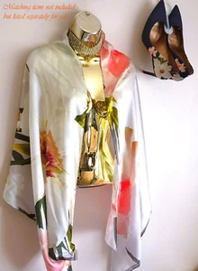 Bnwt Ted Baker "Caniaa" Chatsworth Bloom Long Silk Scarf *Dress Bag Shoes Listed - Picture 1 of 11