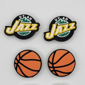 NBA Utah Jazz Basketball Team For Crocs Shoe Charms - 4 Pieces - Picture 1 of 1