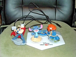 Disney infinity 4 Xbox 360 portal & Marvel Thor Merida Pixar Stitch + power disc - Picture 1 of 12