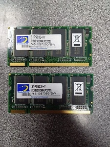 SODIMM DDR 2 x 512MB RAM - TwinMOS 1GB PC2700 - Picture 1 of 1