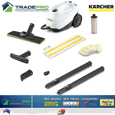 Karcher Steam PRO SC3 Cleaner Premium 1900 Watt Kit All Surface Set Window Tile - image 1 of 4