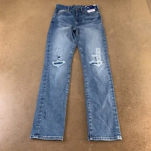 Old Navy Boys Size 14 Slim Fit Medium Wash 360 Stretch Rip & Repair Jeans NWT - Picture 1 of 5
