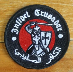 Crusader INFIDEL Tactical Combat MORALE Military Patch - Picture 1 of 7