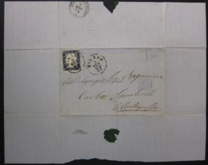 Italien Sardegna 1862 20 Cent gebraucht auf Brief Sas 15Ea CV 252,00 $ 190722035 - Bild 1 von 3
