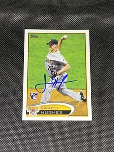 Jared Hughes Pittsburgh Pirates Rookie Signed Auto 2012 Topps Card #175 ~ COA - Picture 1 of 3