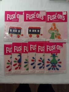 Vintage Bügelbild Fuse On Stickerei Applikationen NEU Posten von 9 - Bild 1 von 1