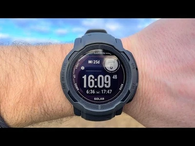 Garmin Instinct 2 Solar – Solarenergie trifft Abenteuerlust, neu, Carbon black - Bild 1 von 4
