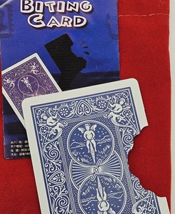 Bite Out Card Magic Trick Close Up Illusion T8 - Picture 1 of 11