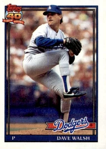 Béisbol Dave Walsh 1991 Topps #367 - Imagen 1 de 2