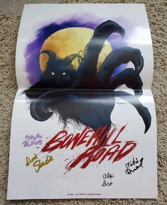 Bonehill Road  - Signed Script, Signed Poster, Linnea Quigley Auto - Horror - Image 1 of 3