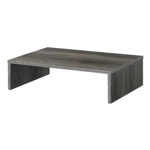 Convenience Concepts Designs2Go Large TV/Monitor Riser in Dark Gray Wood Finish - Picture 1 of 5
