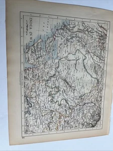 1902: Map Of India ( North East ) & India (North West) WW #55 Antique Print - Picture 1 of 8