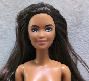 Nude Barbie 2016 Fashionistas #62 Kira Face Petite Brunette DYY92 Doll For OOAK - Picture 1 of 6