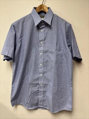 Haggar Mens 15 1/2 15.5 Short Sleeve Button Up Shirt Wrinkle Free New NWT - Image 1 of 4