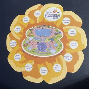disney parks Epcot Spike’s pollen-nation exploration 2023 map Spike the bee - Picture 1 of 3