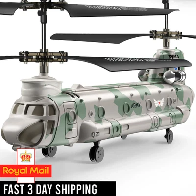 SYMA Remote Control Helicopter,2.4GHz Q21 Military Transport RC Armed Aircraft - Image 1 of 4