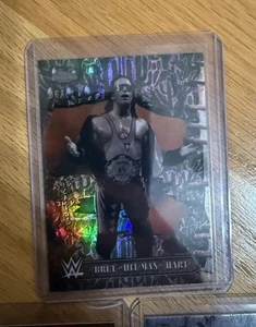 2025 Topps Chrome Cactus Jack /41 , Bret Hart Red And Black Flannel SP + Silver - Picture 1 of 5