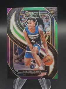 2024-25 Panini Select ROB DILLINGHAM Premier Green White Purple Prizm RC #187 - Picture 1 of 2