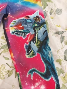 BLACK MILK Size S BNWOT unicorn Dinosaur Leggings Rainbow Fit 8,10,12 - Picture 1 of 12