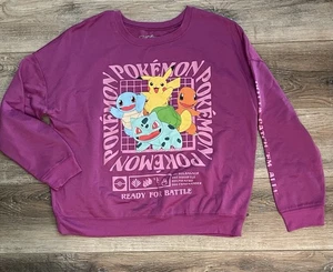 Felpa Pokemon Viola Pronta alla Battaglia Tg L - Foto 1 di 10