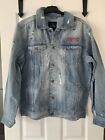 AC/DC DistressDenim Jacket Men 1981 For Those About To Rock*North America Tour