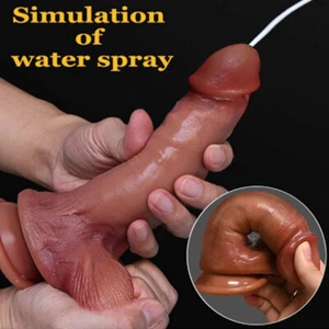 Ventosa de silicona de 8 pulgadas Dong realista sensación eyaculante squirting - Imagen 1 de 12