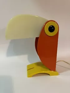 VINTAGE 1970 ORIGINAL ENEA FERRARI TOUCAN LAMP LATE MID CENTURY MODERN ITALY - Picture 1 of 24