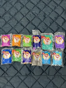 McDonalds Ty Teenie Beanie Babys komplettes Vintage-Set 12, VERSIEGELT Pinchers - Bild 1 von 4