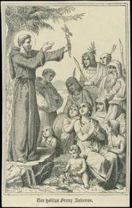 santino litografia 1800 S.FRANCESCO SOLANO - Imagen 1 de 1