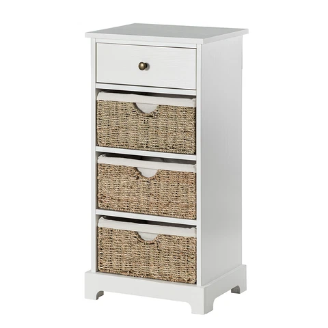 Karat Home Tikal 4-Drawer Accent Chest - White  MSRP $325.50 Cover