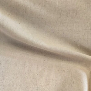 Linen Mix Fabric - Natural - Plain Linen Craft Fabric Material Metre - Picture 1 of 6