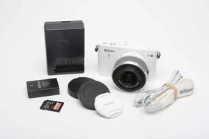 Nikon 1 J3 14.2MP Digital Camera w/10-30mm lens (White) Tested, Great! - Picture 1 of 10