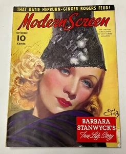 Vintage MODERN SCREEN Magazine November 1937 Marlene Dietrich Cover - Picture 1 of 7