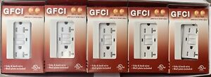 (20 PCS)GFCI TR WR /Outlet Receptacle Tamper/Weather Resistant 20A White UL List