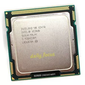 Intel Xeon X3470 2.93 GHz LGA1156 4 cores 8 threads SLBJH CPU Processor 8 MB - Picture 1 of 4