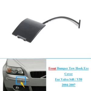 Tapa de ojo de gancho de remolque para parachoques delantero para Volvo S40 V50 2004-2007 - Imagen 1 de 8