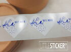 Wedding stickers Australia, personalised white heart stickers x 25-300