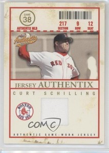2005 Fleer Authentix Jersey Authentix General Admission Curt Schilling #JA-CS