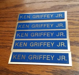 KEN GRIFFEY JR.  NAME PLATES X 5 - Picture 1 of 3