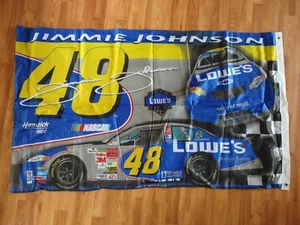 Jimmie Johnson Flag 3ft x 5ft Double Sided JG Motorsports 2003 Lowe's - Picture 1 of 2